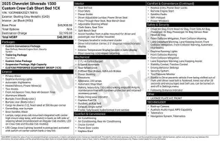 Chevrolet Silverado 1500 2025 4x2 Custom 4dr Crew Cab 5.8 ft. SB