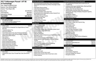 Volkswagen Passat 2017 1.8T SE 4dr Sedan w/Technology