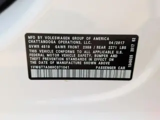 Volkswagen Passat 2017 1.8T SE 4dr Sedan w/Technology