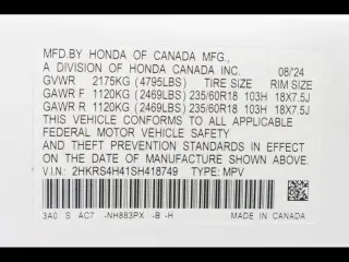 Honda CR-V 2025 AWD EX 4dr SUV