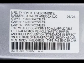 Honda Accord 2025 SE 4dr Sedan