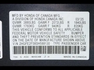 Honda Civic 2025 Sport 4dr Sedan