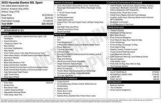 Hyundai ELANTRA 2025 SEL Sport 4dr Sedan