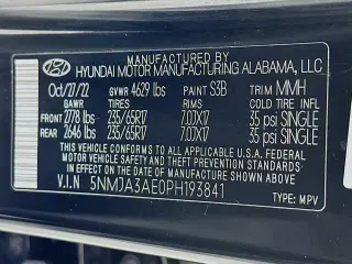 Hyundai TUCSON 2023 SE 4dr SUV