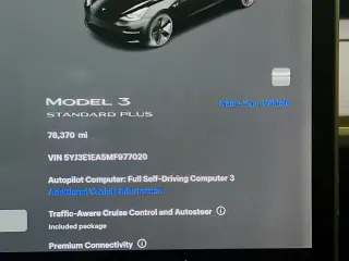 Tesla Model 3 2021 Standard Range Plus 4dr Sedan