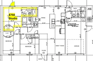 Propiedad en alquiler con 1 dormitorio y 1 baño en Lehigh Acres