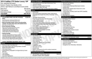 Cadillac CTS 2014 AWD 3.6L Luxury Collection 4dr Sedan