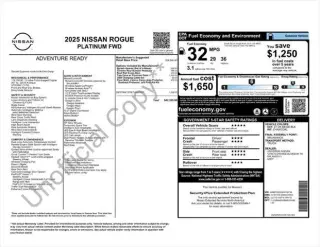 Nissan Rogue 2025 Platinum 4dr Crossover