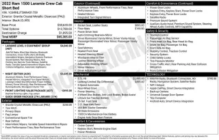 Ram 1500 2022 4x2 Laramie 4dr Crew Cab 5.6 ft. SB Pickup