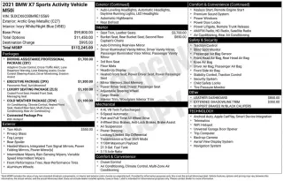 BMW X7 2021 AWD M50i 4dr Sports Activity Vehicle