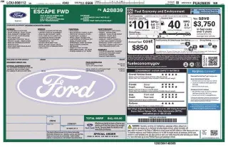 Ford Escape Plug-In Hybrid 2023 Base 4dr SUV