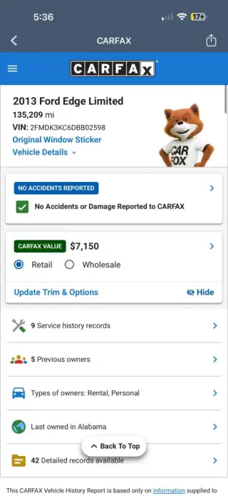 2013 FORD EDGE