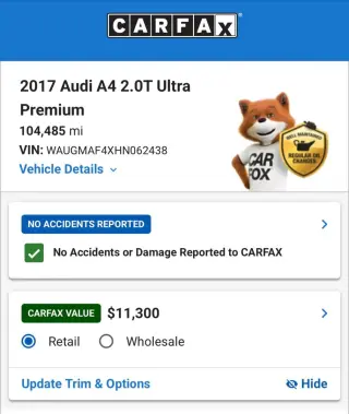 2017 AUDI A4