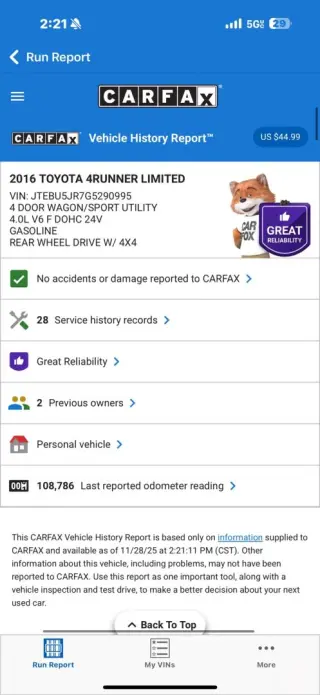 2016 Toyota 4Runner