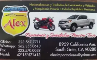ALEX IMPORTACIONES 81 A 2018