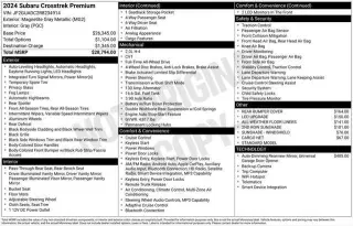 Subaru Crosstrek 2024 AWD Premium 4dr Crossover