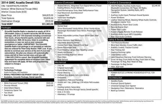 GMC Acadia 2014 Denali 4dr SUV