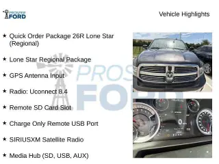 Ram 1500 2016 4x2 Big Horn 4dr Crew Cab 5.5 ft. SB Pickup