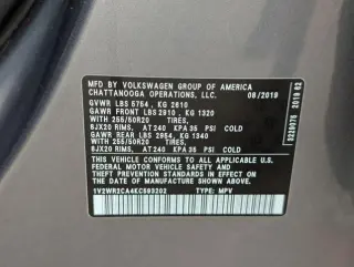 Volkswagen Atlas 2019 V6 SE 4dr SUV w/Technology