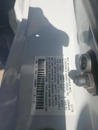 Honda Civic 2019 Si 2dr Coupe w/Summer Tires