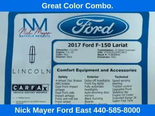 Ford F-150 2017 4x4 King Ranch 4dr SuperCrew 5.5 ft. SB