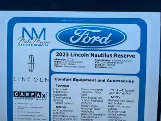 Lincoln Nautilus 2023 AWD Reserve 4dr SUV