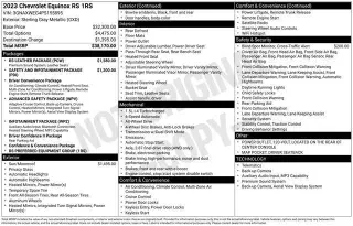 Chevrolet Equinox 2023 4x4 RS 4dr SUV