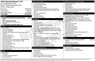 Chevrolet Blazer 2024 LT 4dr SUV w/3LT