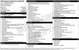 Toyota Corolla Cross Hybrid 2023 AWD S 4dr Crossover