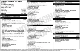 Ram ProMaster City 2022 Base 4dr Mini-Van