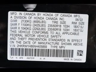 Honda CR-V 2022 EX-L 4dr SUV