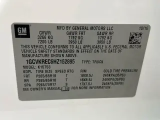 2017 Chevrolet Silverado 1500
