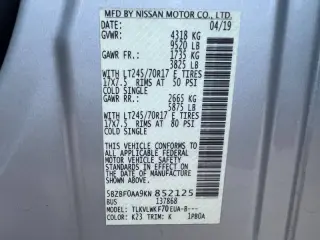 2019 Nissan NV 3500 HD S