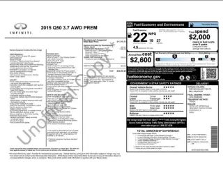 2015 Infiniti Q50 Premium