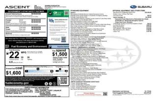 2022 Subaru Ascent Onyx Edition