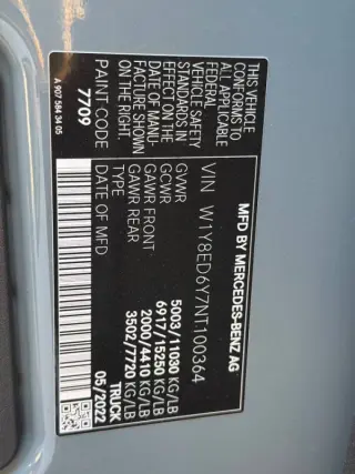 2022 Mercedes-Benz Sprinter 3500XD