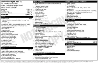Volkswagen Jetta 2017 1.4T SE 4dr Sedan 6A