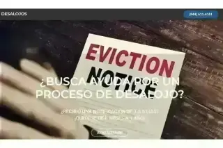 ¿BUSCA AYUDA POR DESALOJO?