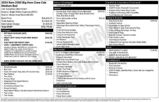 Ram 2500 2024 4x4 Big Horn 4dr Crew Cab 6.3 ft. SB Pickup