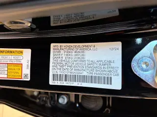 Honda Accord Hybrid 2025 Touring 4dr Sedan