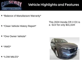 Honda CR-V 2024 AWD EX 4dr SUV