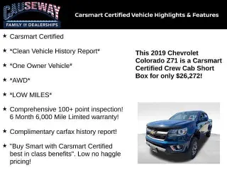 Chevrolet Colorado 2019 4x4 Z71 4dr Crew Cab 5 ft. SB