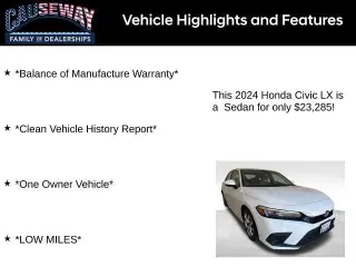 Honda Civic 2024 LX 4dr Sedan
