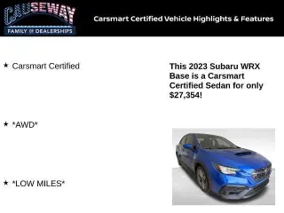Subaru WRX 2023 AWD Base 4dr Sedan 6M