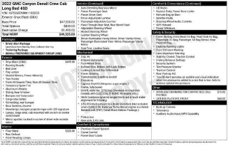 GMC Canyon 2022 4x4 Denali 4dr Crew Cab 5 ft. SB