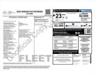 Nissan Pathfinder 2025 SV 4dr SUV