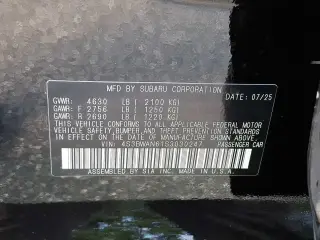 Subaru Legacy 2025 AWD Limited 4dr Sedan