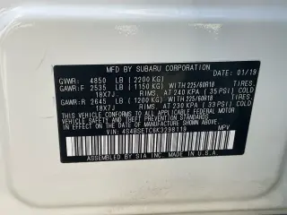 Subaru Outback 2019 AWD 3.6R Touring 4dr Crossover