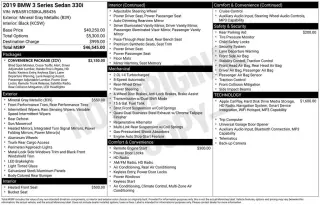 BMW 3 Series 2019 330i 4dr Sedan