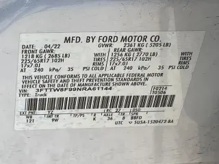 Ford Maverick 2022 AWD XL 4dr SuperCrew 4.5 ft. SB